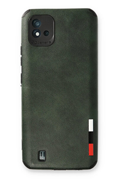 NewFace حافظة ريلمي C11 2021 حلقة جلد سيليكون - أخضر SPTGL