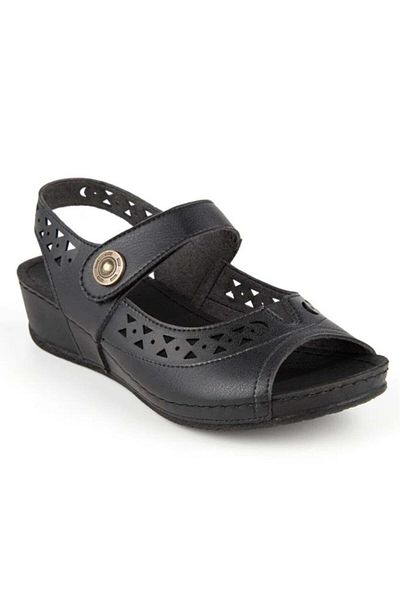 Muya Terra 31130-001 Anatomical Sole Women's Sandals Black 36-40