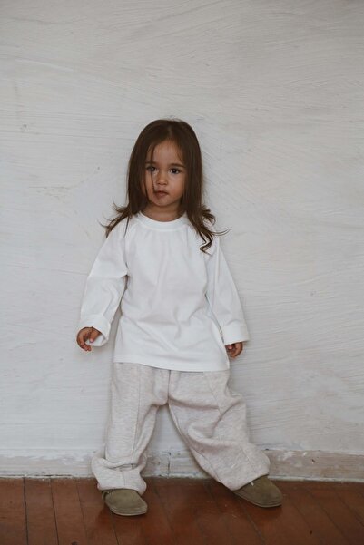 OhlalaKoala Ecru tričko s dlhým rukávom – zadná potlač