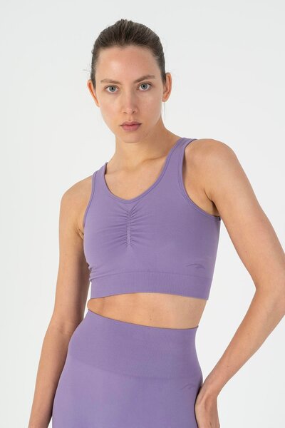 MARATON حمالة صدر نسائية من SlimFit ذات ياقة مسطحة باللون اللافندر