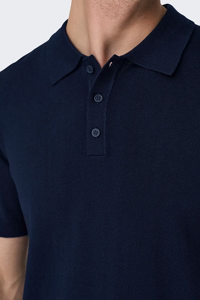 Only & Sons Ανδρικό μπλουζάκι με γιακά πόλο με κανονική εφαρμογή - 22022219