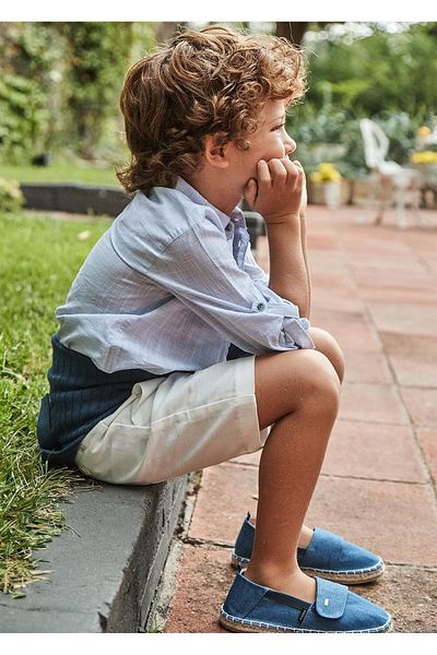 MAYORAL Boy's Bermuda Linen Shorts Beige 3217