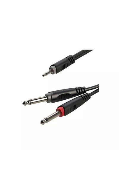 Roxtone Rx-K12603 3 5mm Stereo Male-2X6 3mm Mono Male 3 Meter Cable