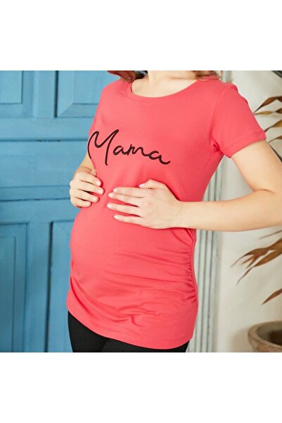 bebegen Merjan Mama Вишита футболка з короткими рукавами для вагітних