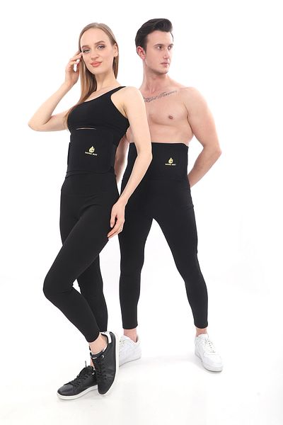 REYNEV Sauna Effect Thermal Waist Belt Corset |   Unisex Sweat Aid Waist Support Neoprene Waist Belt