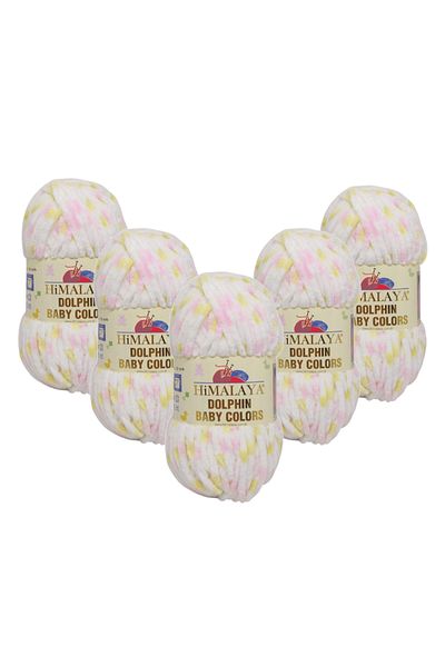 Himalaya Dolphin Baby Colors Velvet Rope 5 Pack - 80408 - 100 Gr. 120 Mt.