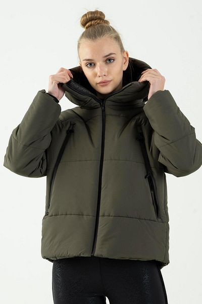 MARATON Oversize Women's Hooded Long Sleeve Khaki Coat 21481
