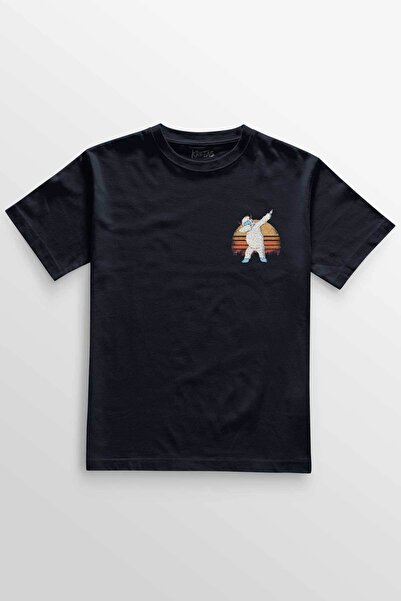 Kretas Unisex tamnoplava T-shirt Yeti Dancing Dabbing Bigfoot smešna plesna m...