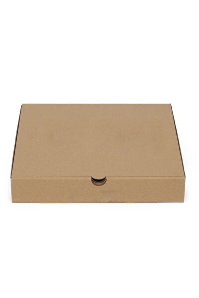 Eko Ambalaj Baskısız Esmer Pizza Kutusu 22x22x4 cm 100 Adet