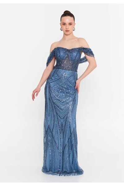 MAXXE 6077PAY PAYETLİ ELBİSE