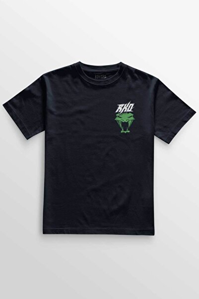 Kretas Unisex tamnoplava T-shirt Zelena Viper Venom Randy Orton Zmija WWE RKO...