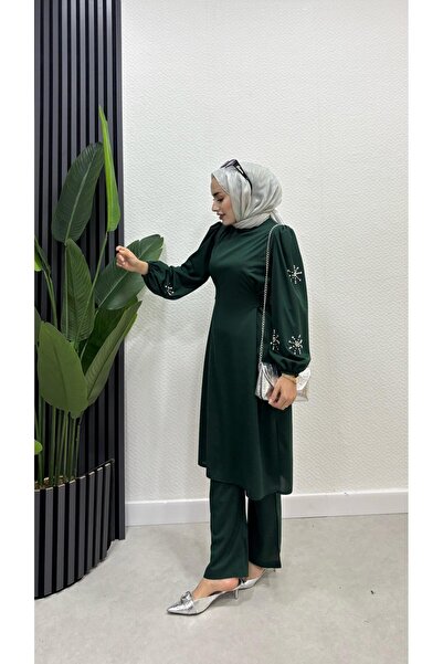 moda zeynaa KOL BOCUKLU PANTOLONLU TAKIM