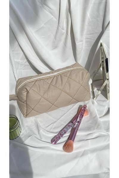 cosybag. Κρέμα τσάντας μακιγιάζ με καπιτονέ μοτίβο