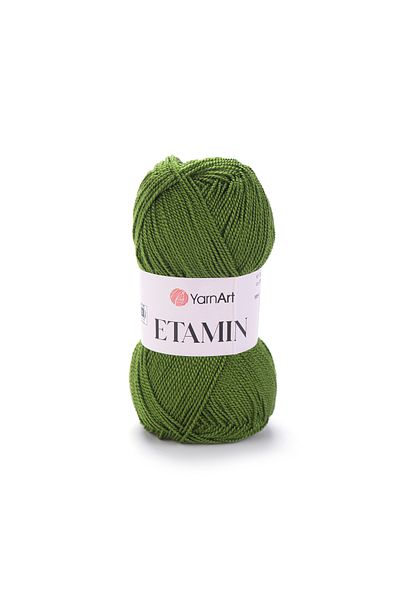 Yarnart Etamın - Κέντημα και Πλεκτό Χέρι Νήμα Πράσινο Ελιάς-444