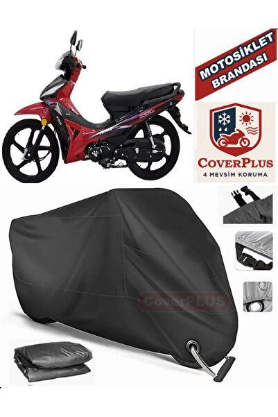 MotoEN قفل أسود متوافق مع King Motor KR-50 Capella Motor القماش المشمع للدراج...