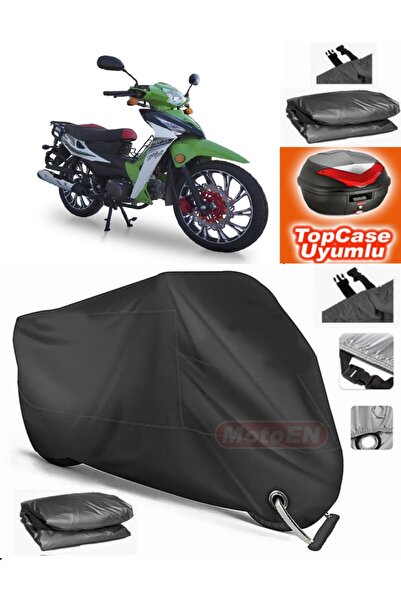 MotoEN Black Lock Compatible Motolux Africa King Tarpaulin Topcase Rear Bag C...