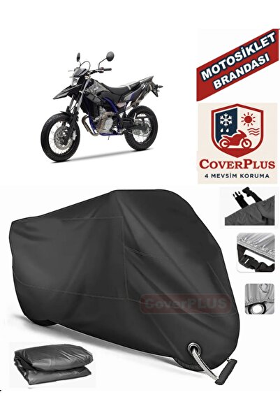 MotoEN Black Lock Compatible Yamaha Wr 125 X Motor Tarpaulin Motorcycle Tarpa...
