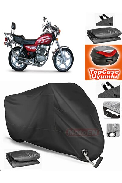 MotoEN قفل أسود متوافق مع Kuba KB150T-B قماش القنب Topcase الخلفي حقيبة متواف...