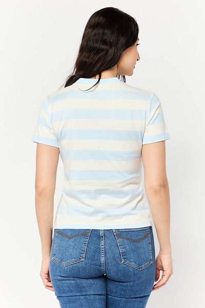 Esprit Women Crew Neck Short Sleeve Brand Logo T-shirt, Multicolor