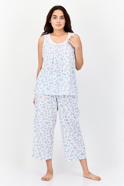 Celestial Dreams Women 2pc Set Floral Print Pajama, Multicolor