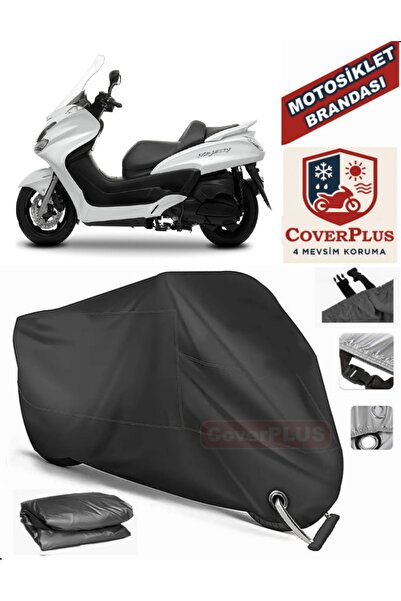 MotoEN قفل أسود متوافق مع Yamaha Majesty 125 Motor Tarpaulin Motorcycle Tarpa...