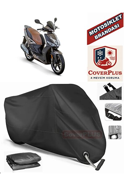 MotoEN قفل أسود متوافق مع Kymco Agility 16+ 125i موتور القماش المشمع للدراجات...