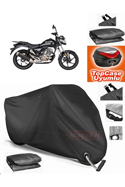 MotoEN Black Lock Compatible Mondial 125 Vulture I Tarpaulin Topcase Rear Bag...