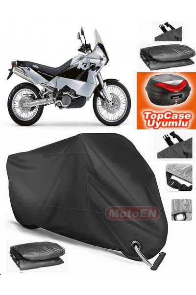 MotoEN قفل أسود متوافق مع KTM 950 Adventure Canvas Topcase الخلفي المتوافق مع...