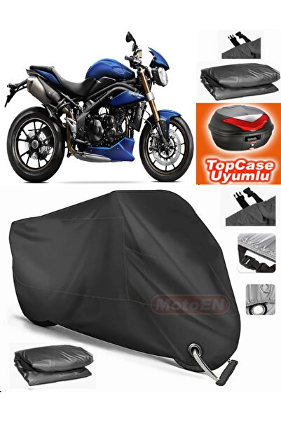 MotoEN قفل أسود متوافق مع Triumph Speed ​​Triple R Canvas Topcase الخلفي المت...