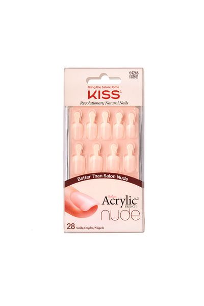 Kiss Kiss Salon Acrylic Nude French Nails KAN01