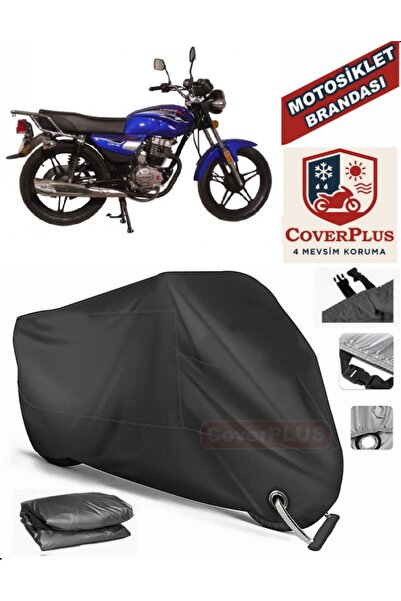 MotoEN Black Lock Compatible Lifan Lion 100 Motor Tarpaulin Motorcycle Tarpau...
