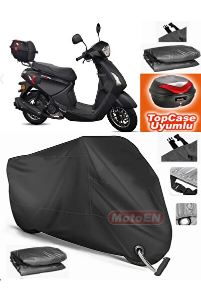 MotoEN قفل أسود متوافق مع Falcon Style 50 من القماش المشمع Topcase الخلفي الم...