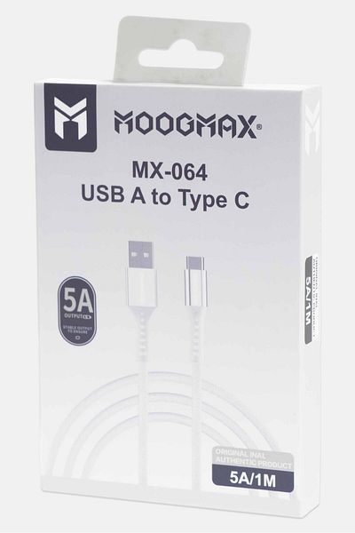 MOOGMAX شاحن USB من النوع C MX064، أبيض