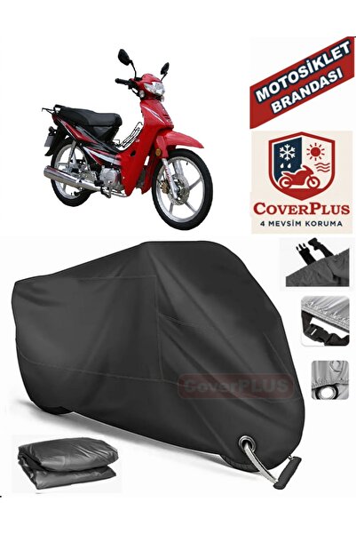 MotoEN Black Lock Compatible Lifan Tay 100 Motor Tarpaulin Motorcycle Tarpaul...