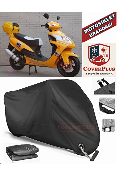 MotoEN Black Lock Compatible Steel Motor Wind Hunter 150 Motor Tarpaulin Moto...