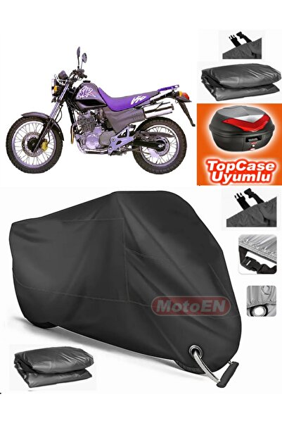MotoEN قفل أسود متوافق مع Honda SLR 650 قماش القنب Topcase الخلفي حقيبة متواف...