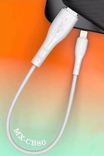 MOXOM Mx-cb80 30 Cm Travel Charging Cable, White