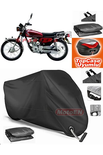 MotoEN قفل أسود متوافق مع المحرك الفولاذي الكلاسيكي 125 من القماش المشمع Topc...
