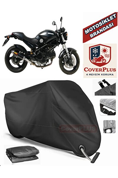 MotoEN Black Lock Compatible Ducati Monster 695 Motor Tarpaulin Motorcycle Ta...