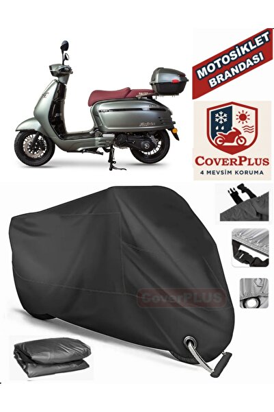 MotoEN قفل أسود متوافق مع Falcon Martini 50 Motor Tarpaulin دراجة نارية قماش ...