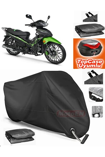 MotoEN قفل أسود متوافق مع Rks Sniper 100 من القماش المشمع Topcase الخلفي المت...