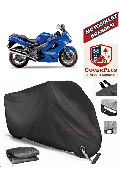 MotoEN Black Lock Compatible Kawasaki Zzr 1200 Motor Tarpaulin Motorcycle Tar...