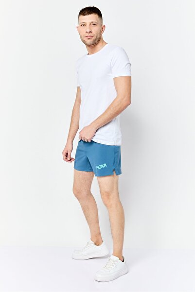 hoka Men Sportswear Fit Training Shorts, Teal Blue