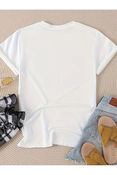 AEMİ Μπλουζάκι Unisex La Dolce Vita με στάμπα 100% βαμβακερό Oversize