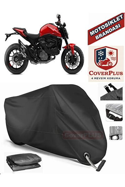 MotoEN Black Lock Compatible Ducati Monster 937 Motor Tarpaulin Motorcycle Ta...
