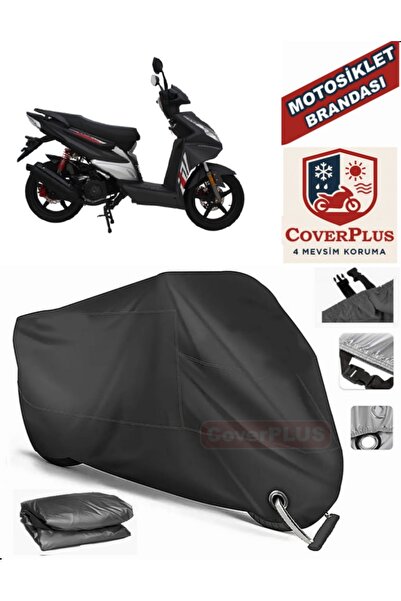 MotoEN Black Lock Compatible Mondial 100 Ardor Engine Tarpaulin Motorcycle Ta...