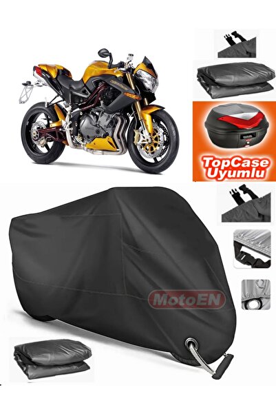 MotoEN قفل أسود متوافق مع Benelli TNT Cafe Racer Canvas Topcase الخلفية المتو...