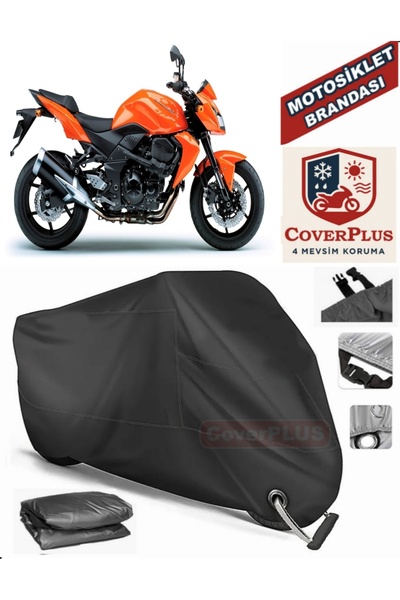 MotoEN Black Lock Compatible Kawasaki Z 750 Motor Tarpaulin Motorcycle Tarpau...