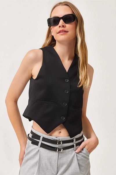 İKLİM LİFE Lined Vest with Back Belt