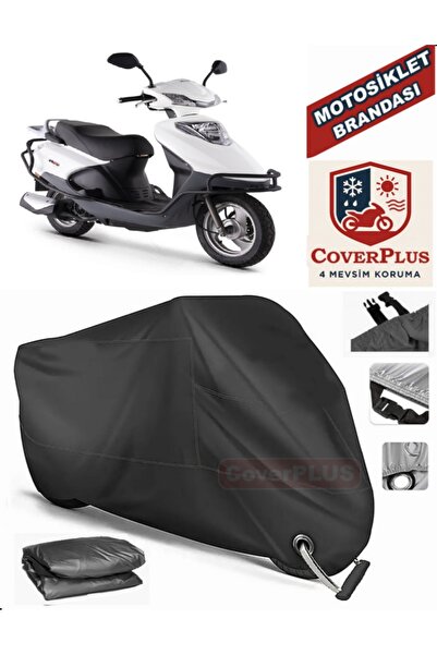 MotoEN Black Lock Compatible Kuba City Go Motor Tarpaulin Motorcycle Tarpauli...